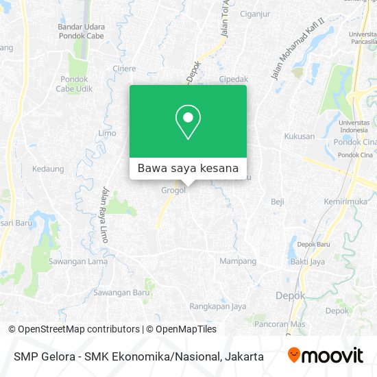 Peta SMP Gelora - SMK Ekonomika / Nasional