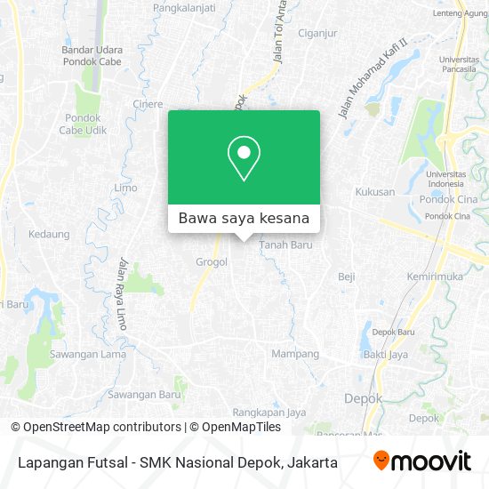 Peta Lapangan Futsal - SMK Nasional Depok