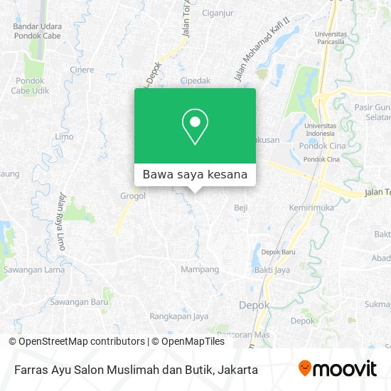 Peta Farras Ayu Salon Muslimah dan Butik