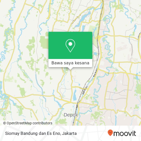 Peta Siomay Bandung dan Es Eno