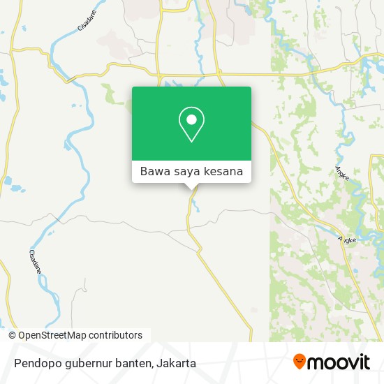 Peta Pendopo gubernur banten