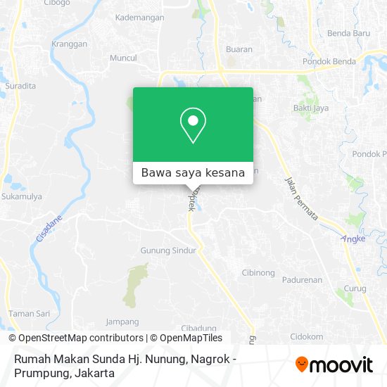 Peta Rumah Makan Sunda Hj. Nunung, Nagrok - Prumpung