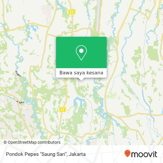 Peta Pondok Pepes "Saung Sari"