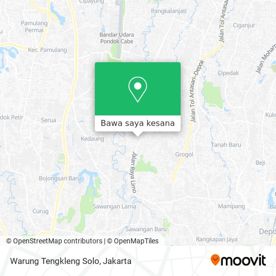 Peta Warung Tengkleng Solo
