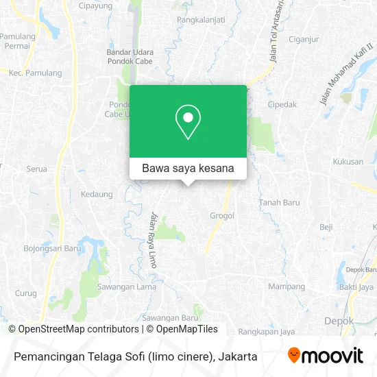Peta Pemancingan Telaga Sofi (limo cinere)