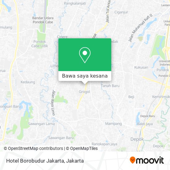 Peta Hotel Borobudur Jakarta