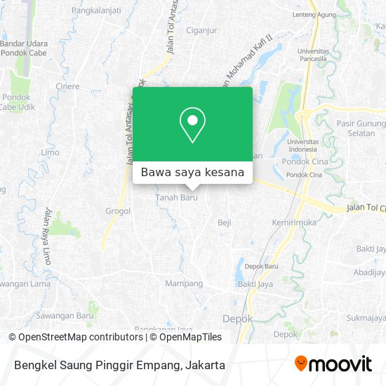 Peta Bengkel Saung Pinggir Empang