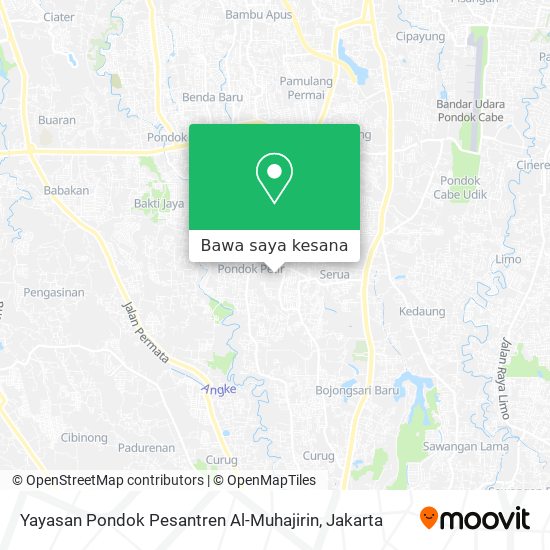 Peta Yayasan Pondok Pesantren Al-Muhajirin