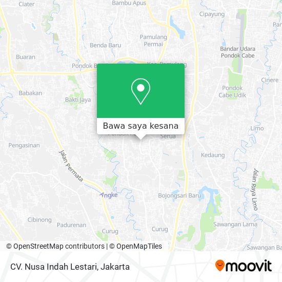 Peta CV. Nusa Indah Lestari