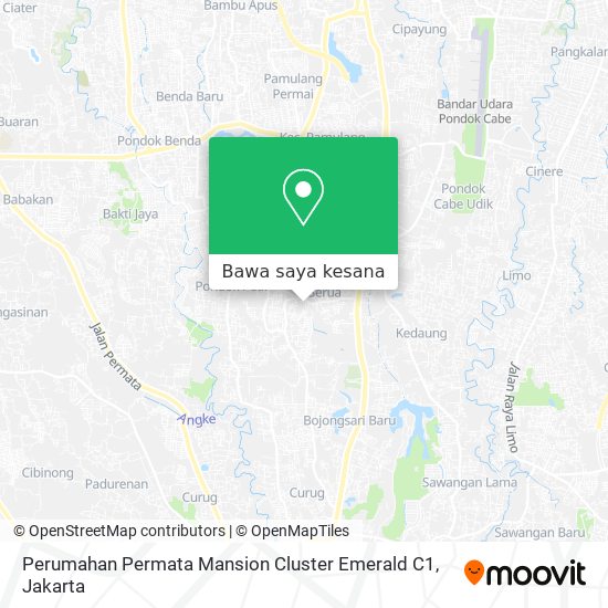 Peta Perumahan Permata Mansion Cluster Emerald C1