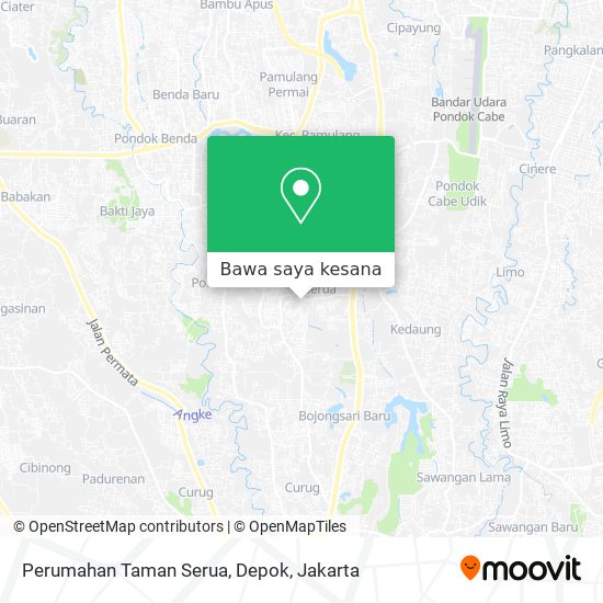 Peta Perumahan Taman Serua, Depok