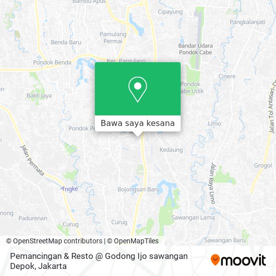 Peta Pemancingan & Resto @ Godong Ijo sawangan Depok