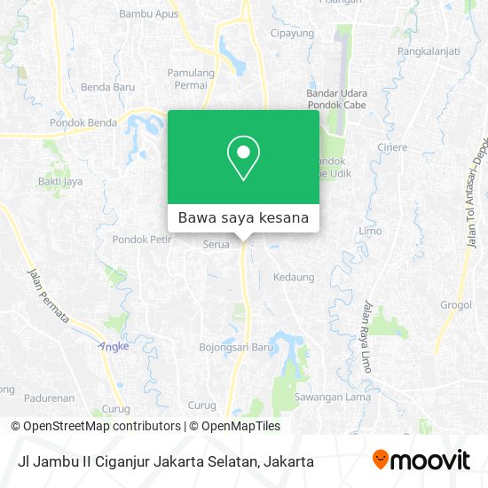 Peta Jl Jambu II Ciganjur Jakarta Selatan