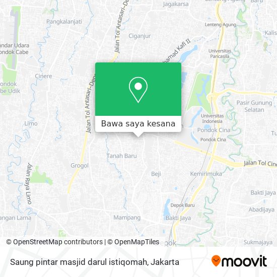 Peta Saung pintar masjid darul istiqomah