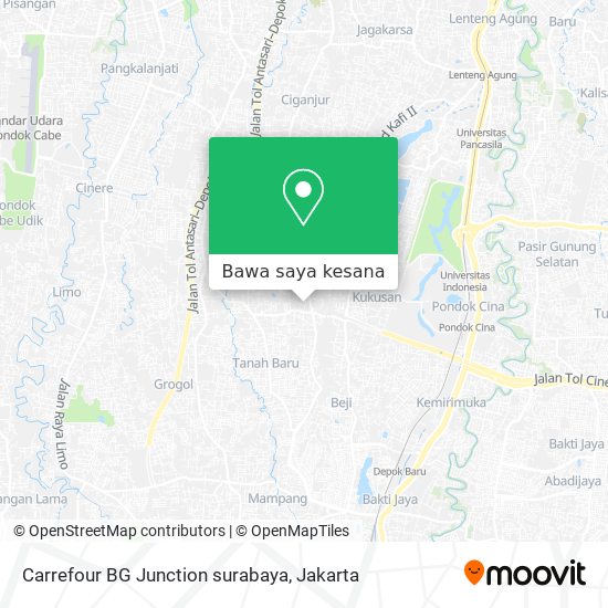 Peta Carrefour BG Junction surabaya