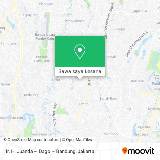 Peta Ir. H. Juanda ~ Dago ~ Bandung