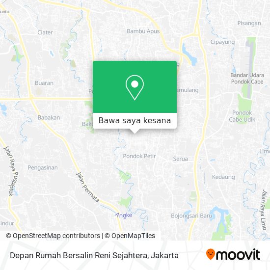 Peta Depan Rumah Bersalin Reni Sejahtera