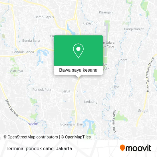 Peta Terminal pondok cabe