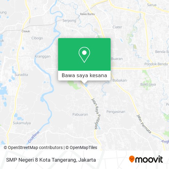 Peta SMP Negeri 8 Kota Tangerang