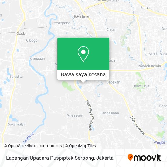 Peta Lapangan Upacara Puspiptek Serpong