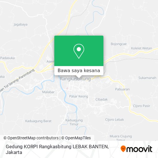 Peta Gedung KORPI Rangkasbitung LEBAK BANTEN