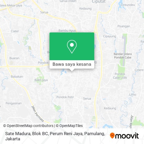 Peta Sate Madura, Blok BC, Perum Reni Jaya, Pamulang