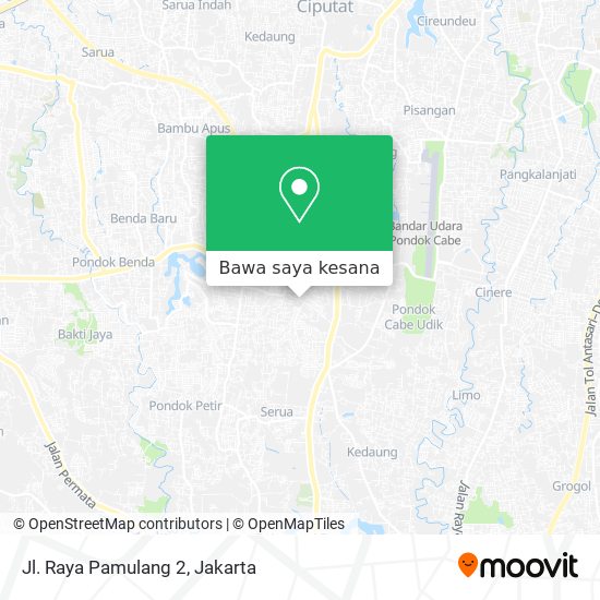 Peta Jl. Raya Pamulang 2