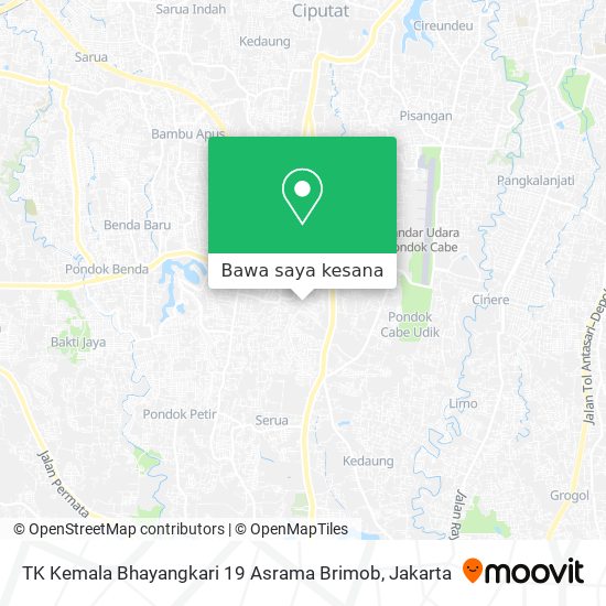 Peta TK Kemala Bhayangkari 19 Asrama Brimob