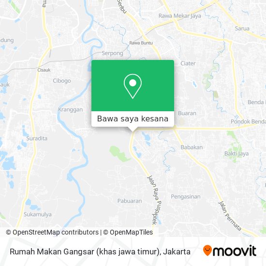 Peta Rumah Makan Gangsar (khas jawa timur)