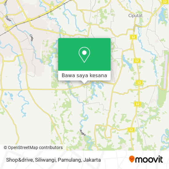 Peta Shop&drive, Siliwangi, Pamulang