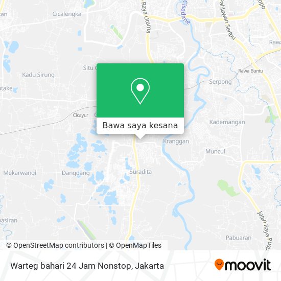 Peta Warteg bahari 24 Jam Nonstop