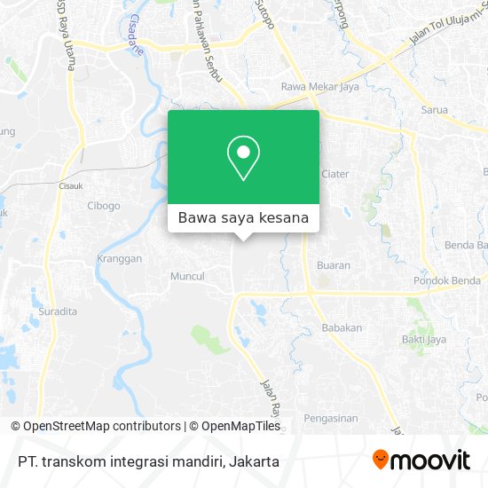 Peta PT. transkom integrasi mandiri