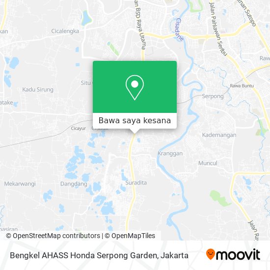 Peta Bengkel AHASS Honda Serpong Garden
