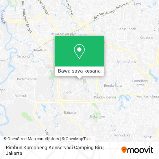 Peta Rimbun Kampoeng Konservasi Camping Biru