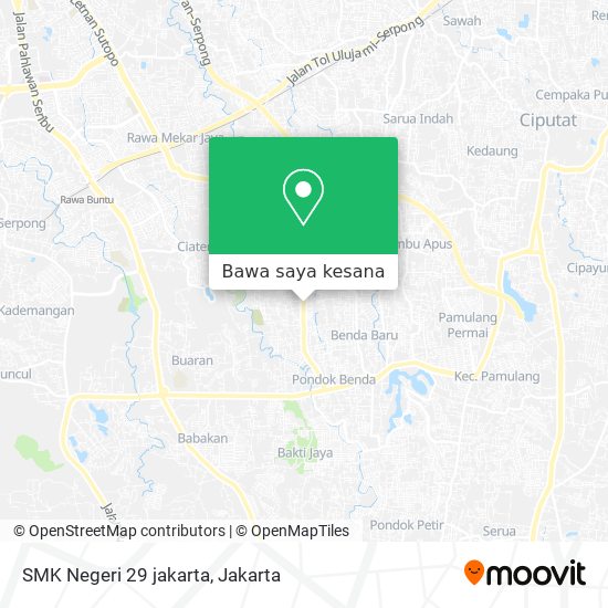 Peta SMK Negeri 29 jakarta