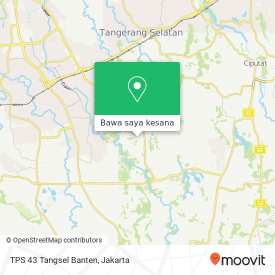 Peta TPS 43 Tangsel Banten