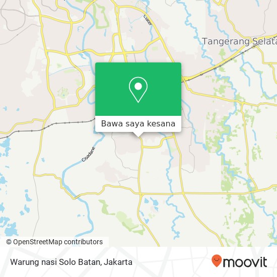 Peta Warung nasi Solo Batan