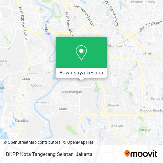 Peta BKPP Kota Tangerang Selatan