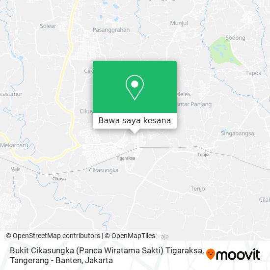 Peta Bukit Cikasungka (Panca Wiratama Sakti) Tigaraksa, Tangerang - Banten