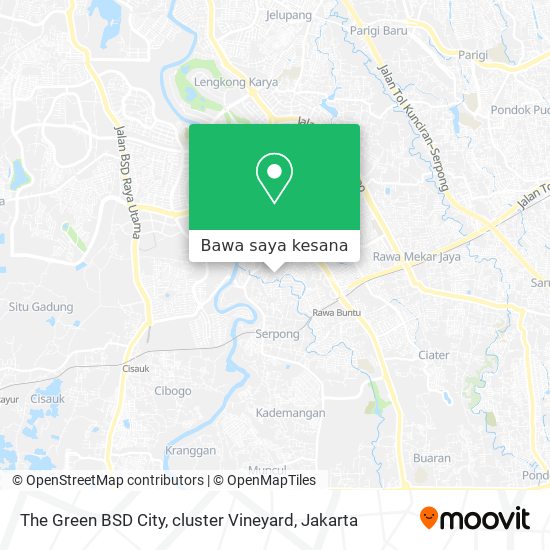 Peta The Green BSD City, cluster Vineyard