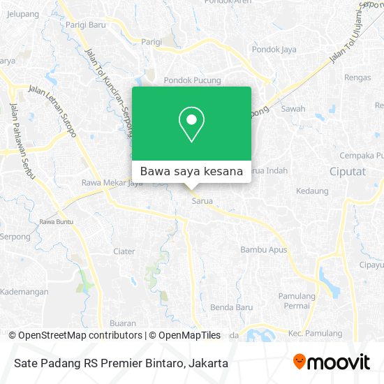 Peta Sate Padang RS Premier Bintaro