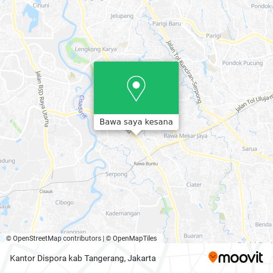 Peta Kantor Dispora kab Tangerang
