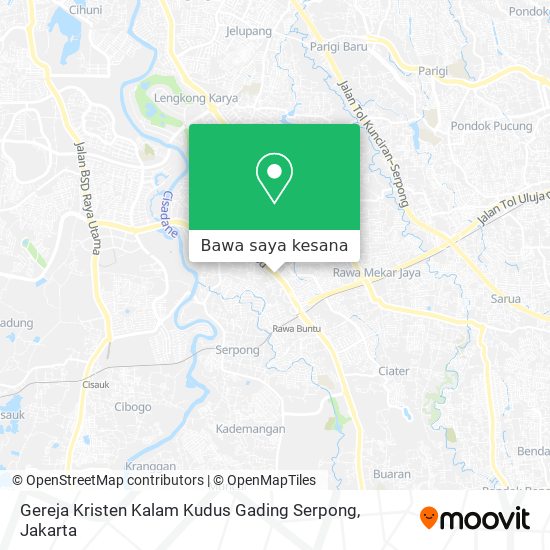 Peta Gereja Kristen Kalam Kudus Gading Serpong