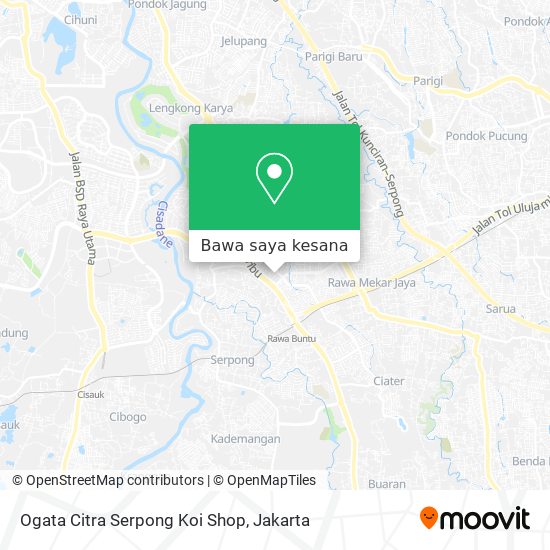 Peta Ogata Citra Serpong Koi Shop