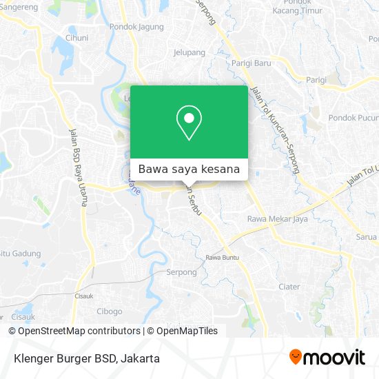 Peta Klenger Burger BSD