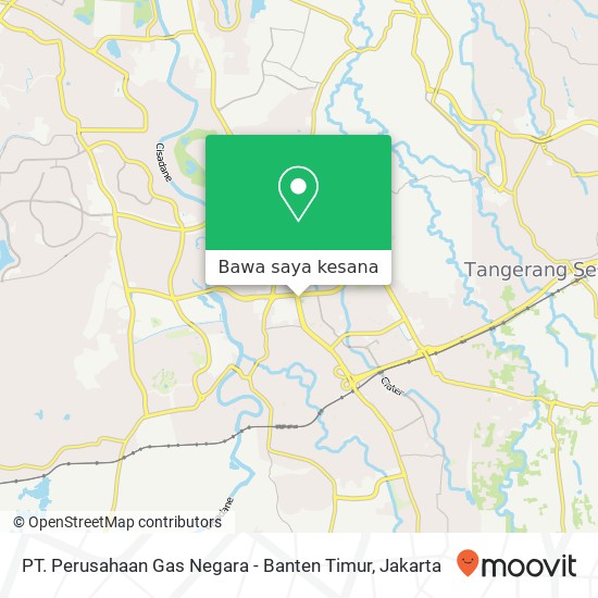 Peta PT. Perusahaan Gas Negara - Banten Timur