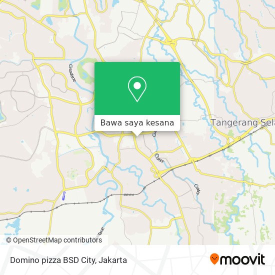 Peta Domino pizza BSD City