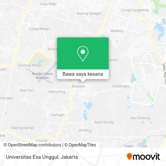 Peta Universitas Esa Unggul