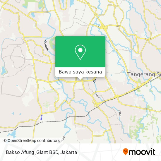 Peta Bakso Afung ,Giant BSD