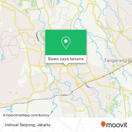 Peta Indosat Serpong
